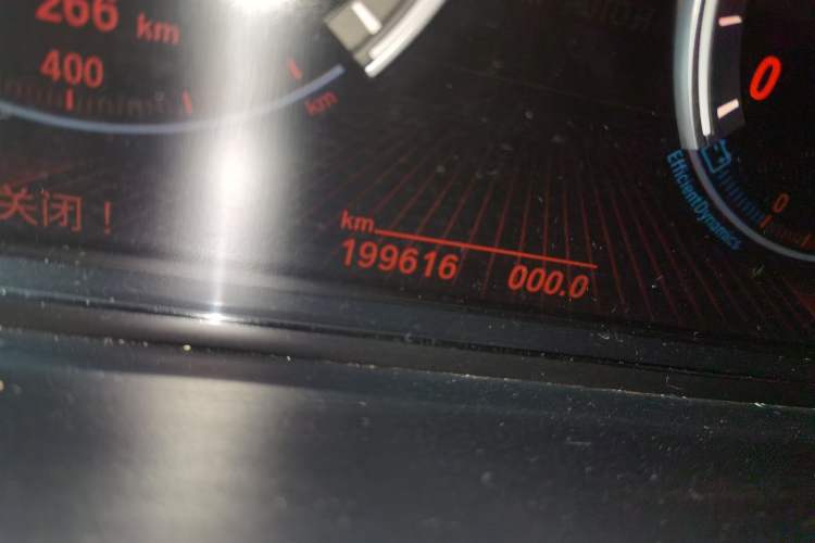Used BMW 7 Series 2011 730Li Elegant Model Odometer Close Up