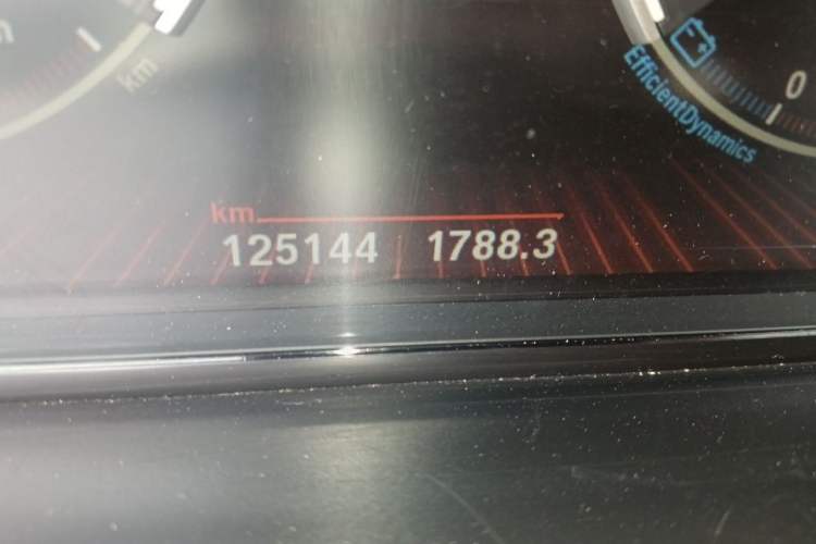 Used BMW 7 Series 2011 730Li Elegant Model Odometer Close Up