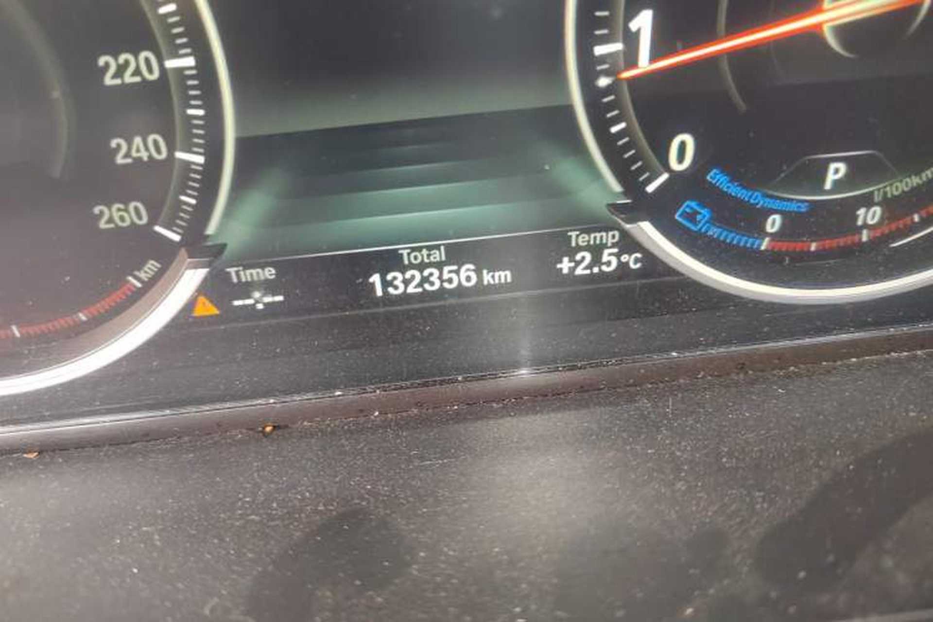 Used BMW 7 Series 2013 740Li xDrive Odometer Close Up