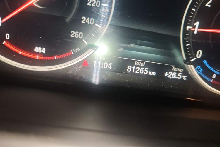 Used BMW 7 Series 2013 730Li Leading Model Odometer Close Up