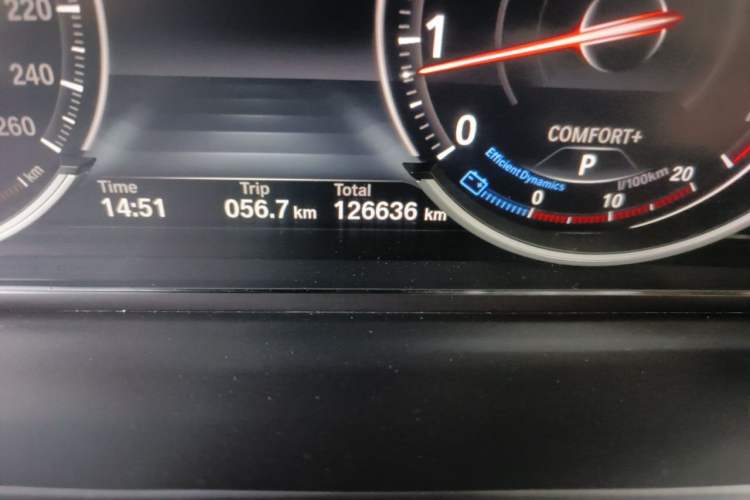 Used BMW 7 Series 2013 730Li Leading Model Odometer Close Up