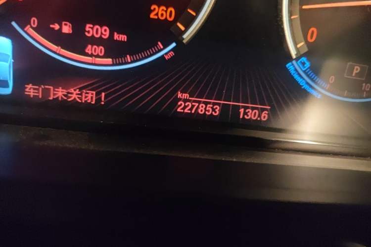 Used BMW 7 Series 2013 740Li Leading Model Odometer Close Up
