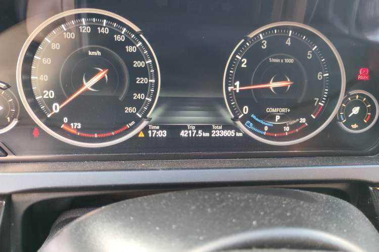 Used BMW 7 Series 2013 730Li Leading Model Odometer Close Up