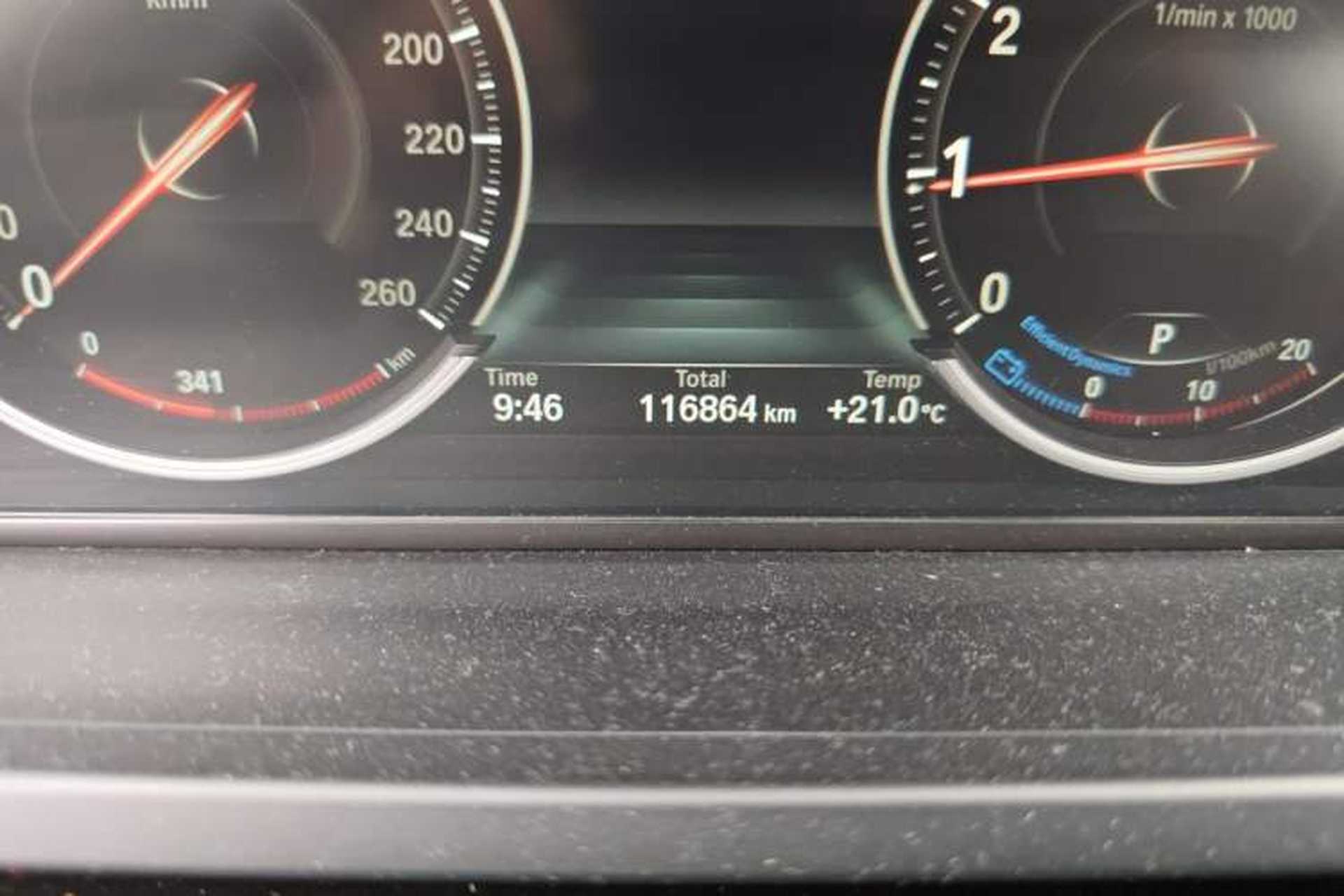 Used BMW 7 Series 2013 730Li Leading Model Odometer Close Up