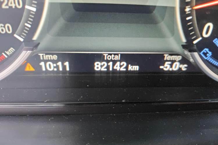 Used BMW 7 Series 2013 740Li xDrive Odometer Close Up