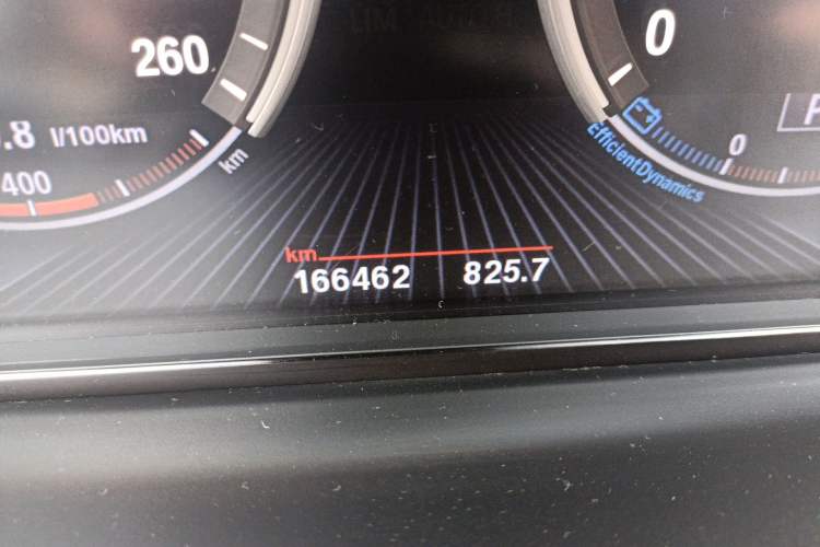 Used BMW 7 Series 2013 730Li Leading Model Odometer Close Up