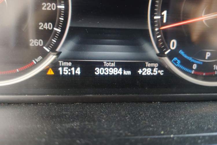 Used BMW 7 Series 2013 730Li Leading Model Odometer Close Up