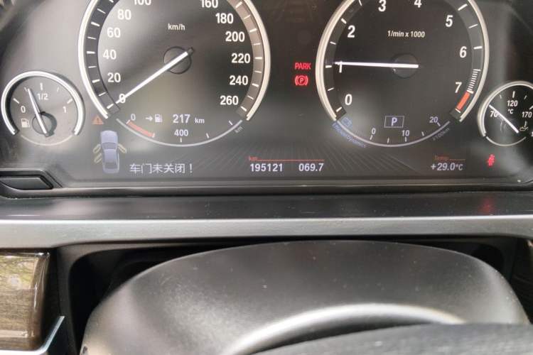 Used BMW 7 Series 2013 740Li xDrive Odometer Close Up