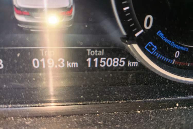 Used BMW 7 Series 2013 730Li Leading Model Odometer Close Up