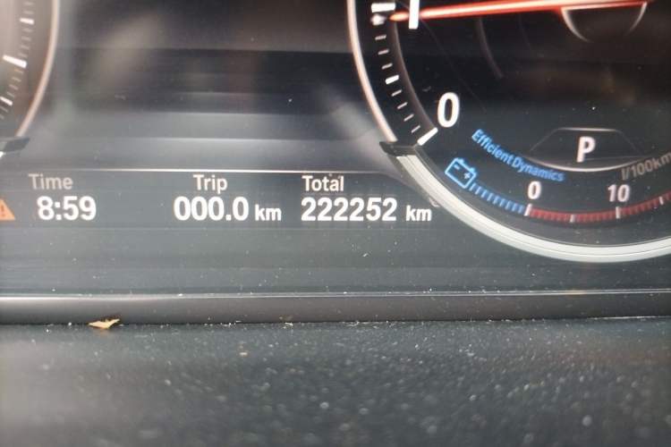 Used BMW 7 Series 2014 730Li Premium Edition Odometer Close Up