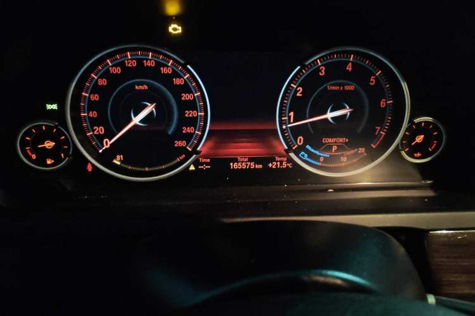 Used BMW 7 Series 2014 730Li Premium Edition Odometer Close Up