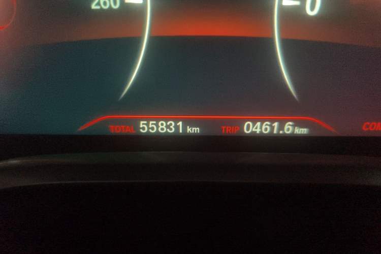 Used BMW 7 Series 2016 740Li Luxury Edition Odometer Close Up