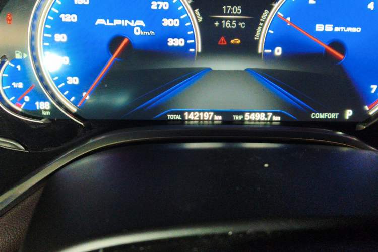 Used BMW 7 Series 2016 730Li Leading Model Odometer Close Up