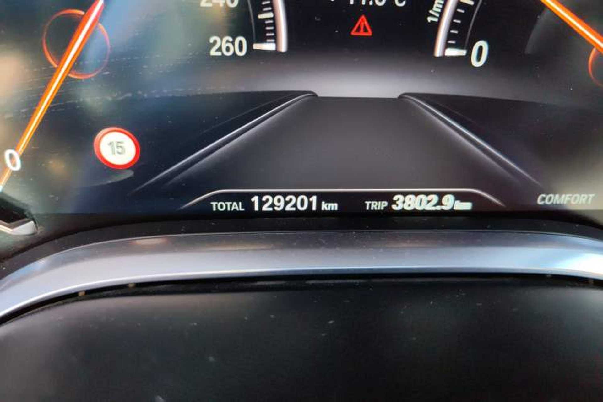 Used BMW 7 Series 2016 740Li Luxury Edition Odometer Close Up