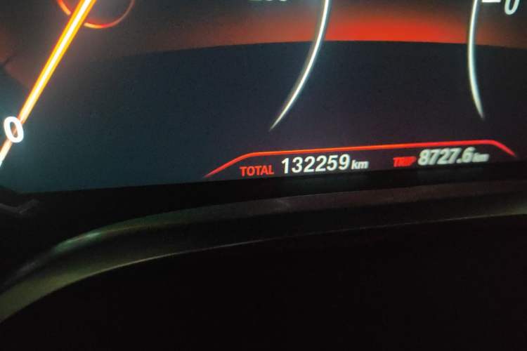 Used BMW 7 Series 2016 730Li Leading Model Odometer Close Up