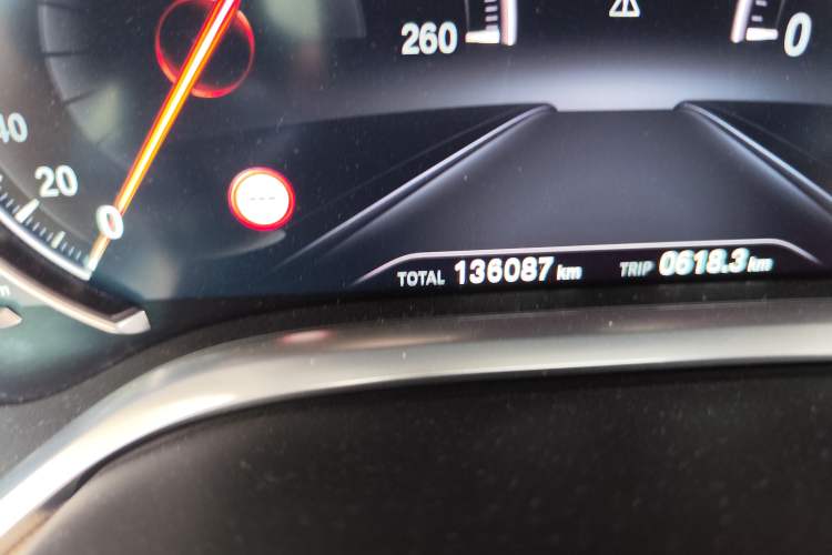Used BMW 7 Series 2016 740Li Luxury Edition Odometer Close Up