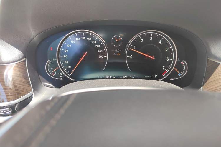 Used BMW 7 Series 2016 730Li Leading Model Odometer Close Up