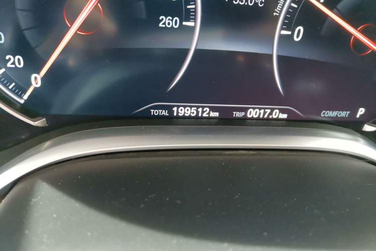 Used BMW 7 Series 2016 740Li Luxury Edition Odometer Close Up