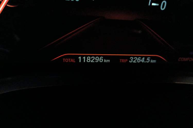 Used BMW 7 Series 2016 730Li Leading Model Odometer Close Up