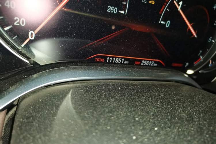 Used BMW 7 Series 2017 730Li Leading Model Odometer Close Up