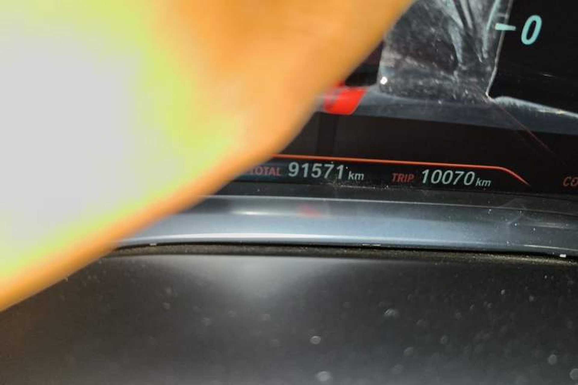 Used BMW 7 Series 2017 730Li Leading Model Odometer Close Up