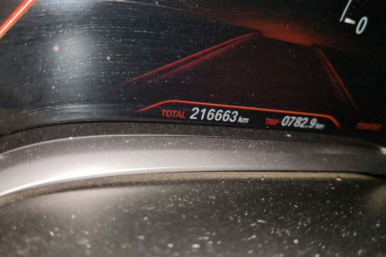 Used BMW 7 Series 2017 730Li Leading Model Odometer Close Up