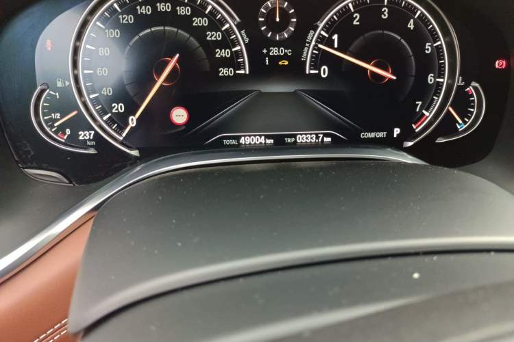 Used BMW 7 Series 2017 740Li xDrive Personalized Custom Edition Odometer Close Up