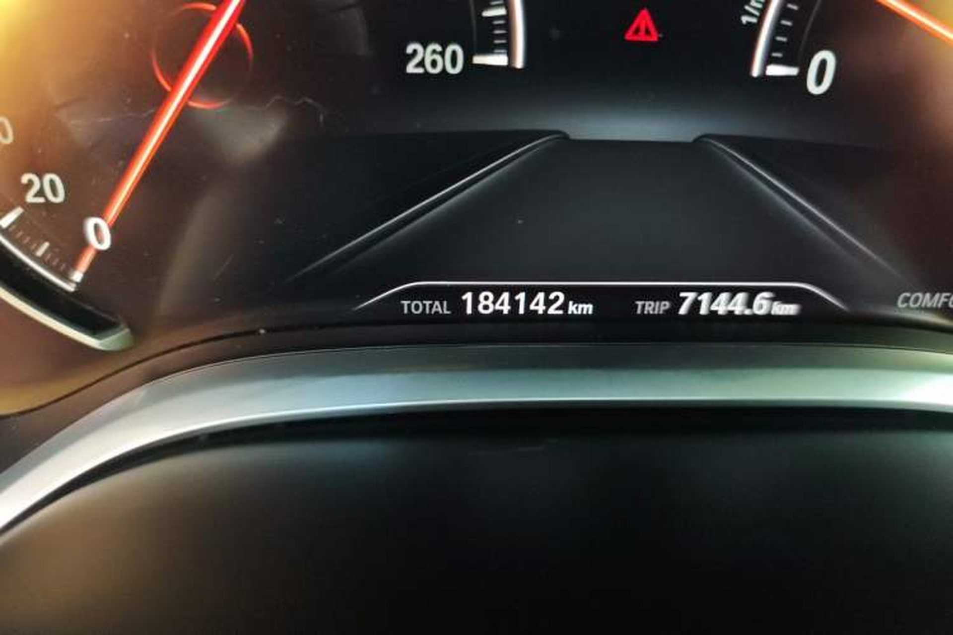 Used BMW 7 Series 2017 730Li Leading Model Odometer Close Up