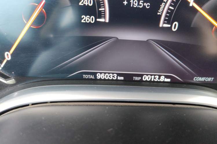 Used BMW 7 Series 2017 740Li Luxury Edition Odometer Close Up