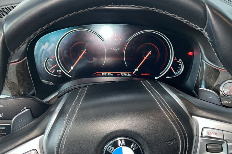 Used BMW 7 Series 2017 740Li Luxury Edition Odometer Close Up