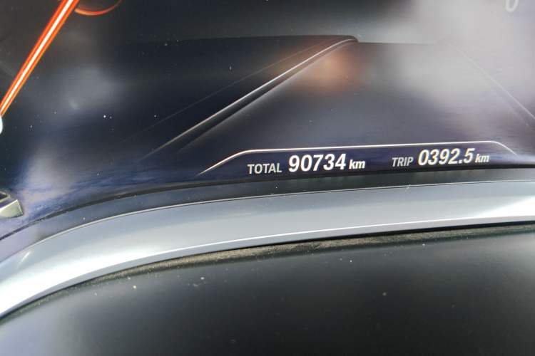 Used BMW 7 Series 2017 730Li Leading Model Odometer Close Up