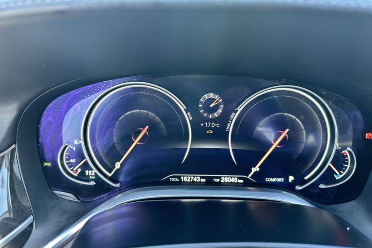 Used BMW 7 Series 2017 740Li Luxury Edition Odometer Close Up