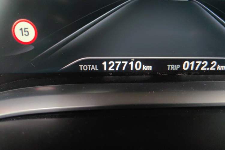 Used BMW 7 Series  Odometer Close Up