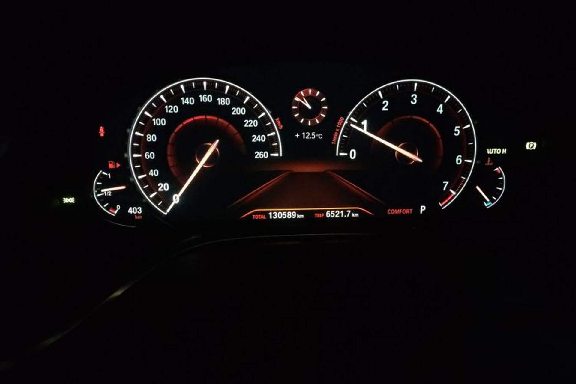 Used BMW 7 Series 2017 740Li Luxury Edition Odometer Close Up