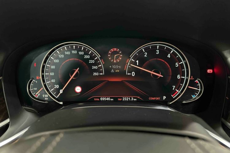 Used BMW 7 Series 2017 740Li xDrive Luxury Edition Odometer Close Up