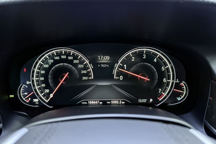 Used BMW 7 Series 2017 740Li Luxury Edition Odometer Close Up