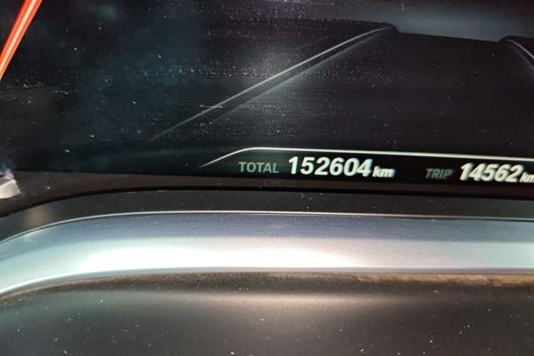 Used BMW 7 Series 2018 730Li Leading Model M Sport Package Odometer Close Up