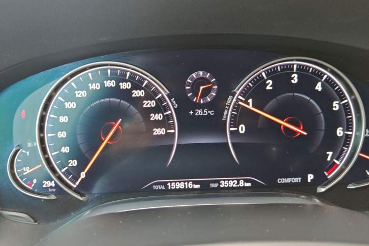 Used BMW 7 Series 2018 730Li Leading Model M Sport Package Odometer Close Up