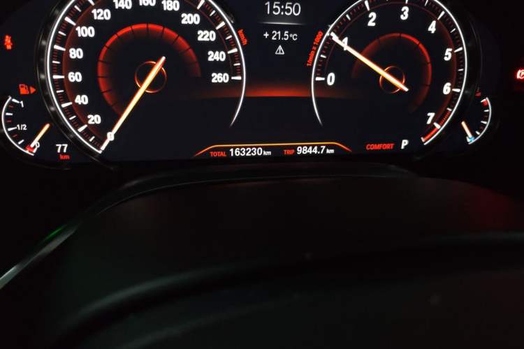 Used BMW 7 Series 2018 730Li Leading Model M Sport Package Odometer Close Up