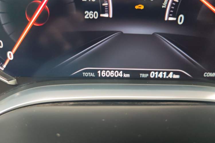 Used BMW 7 Series 2018 730Li Leading Model M Sport Package Odometer Close Up