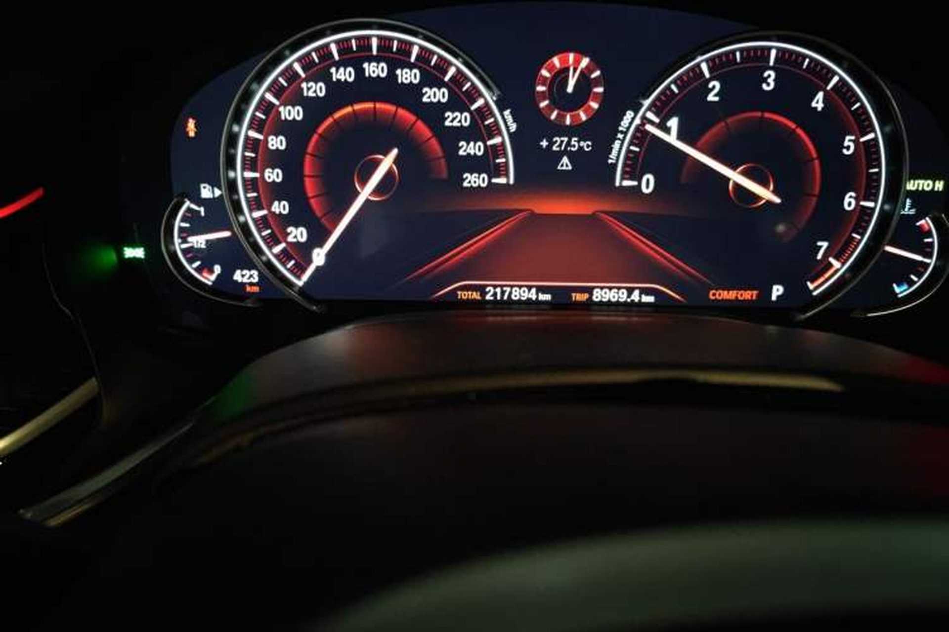 Used BMW 7 Series 2018 730Li Leading Model M Sport Package Odometer Close Up