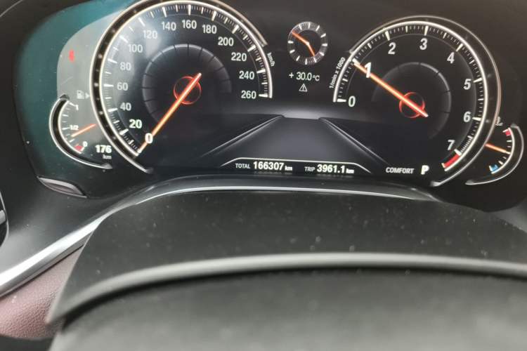 Used BMW 7 Series 2018 740Li M Sport Package Leading Model Odometer Close Up