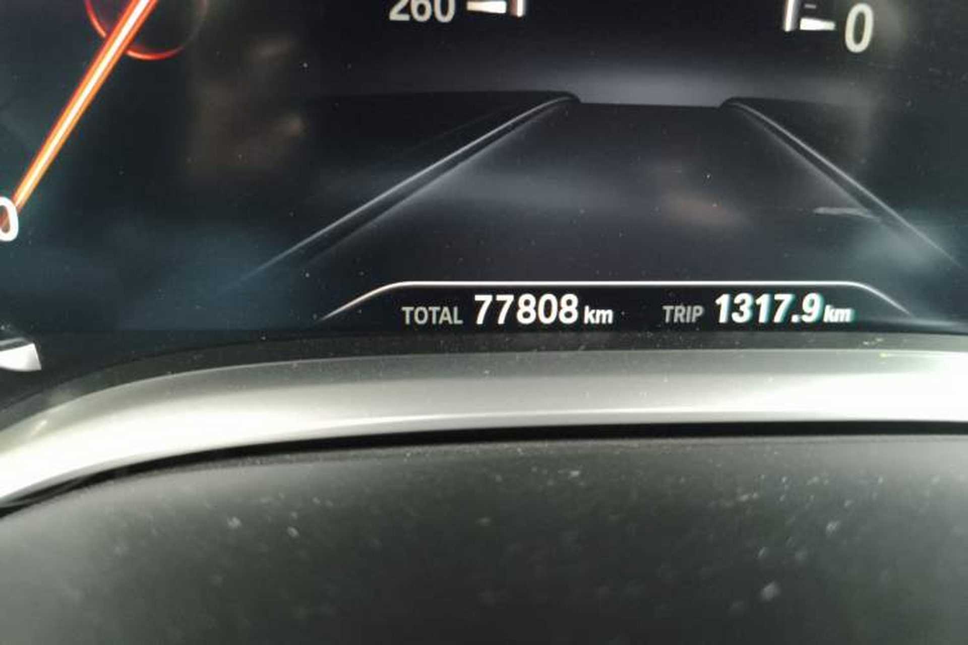 Used BMW 7 Series 2018 730Li Leading Model Excellence Package Odometer Close Up