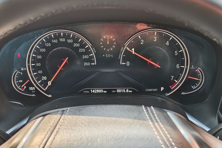 Used BMW 7 Series 2018 730Li Leading Model Excellence Package Odometer Close Up