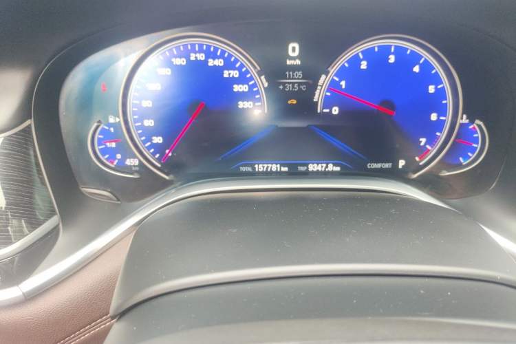 Used BMW 7 Series 2018 740Li M Sport Package Leading Model Odometer Close Up