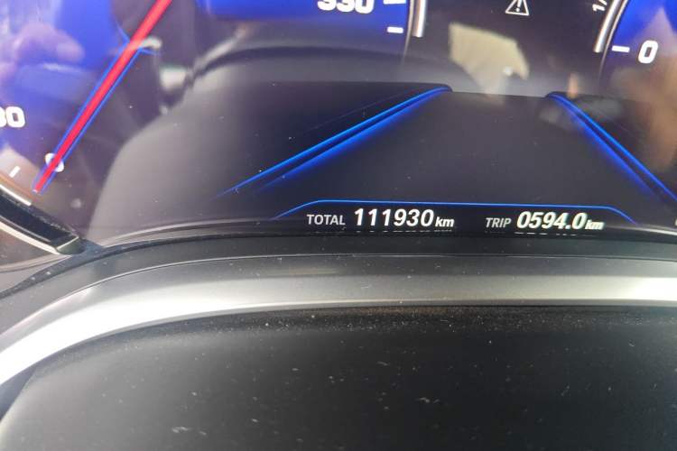Used BMW 7 Series 2018 730Li Leading Model M Sport Package Odometer Close Up