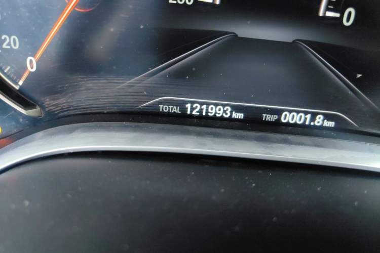 Used BMW 7 Series 2018 730Li Leading Model Excellence Package Odometer Close Up