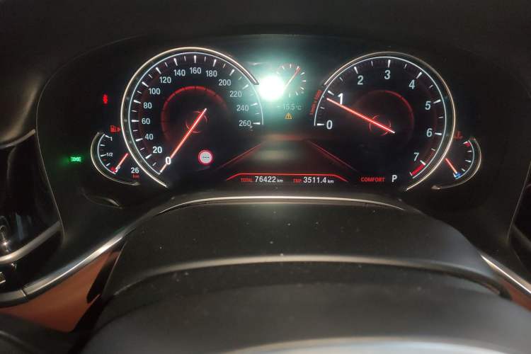 Used BMW 7 Series 2018 750Li xDrive M Sport Package Odometer Close Up