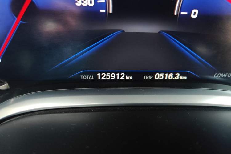 Used BMW 7 Series 2018 730Li Leading Model Excellence Package Odometer Close Up