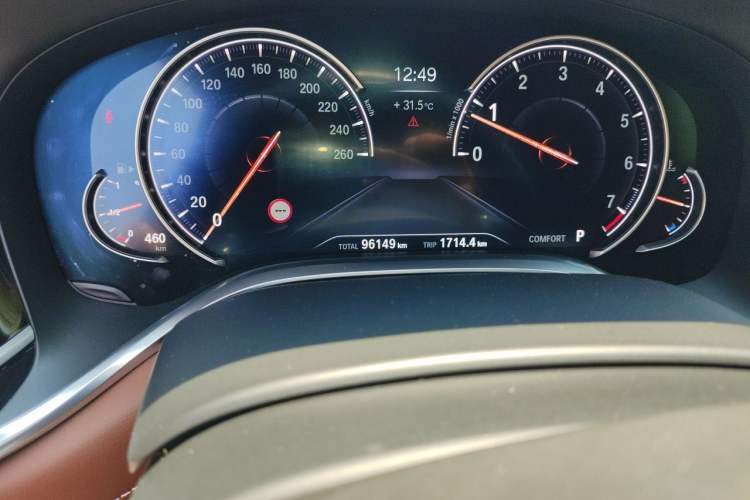 Used BMW 7 Series 2018 740Li xDrive Luxury Edition M Sport Package Odometer Close Up